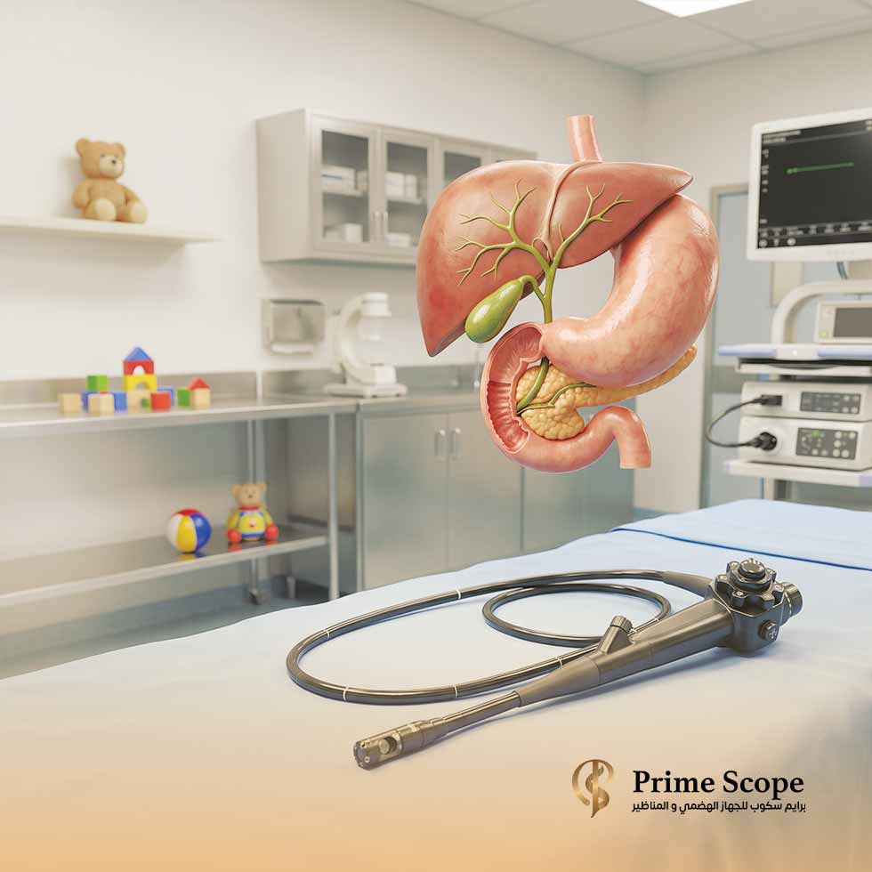 منظار القنوات المرارية ercp للاطفال